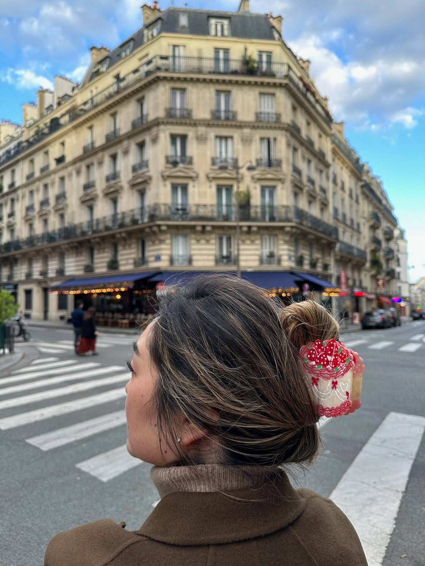 Hand-painted Party Cake Claw Hair Clip | Eco-Friendly