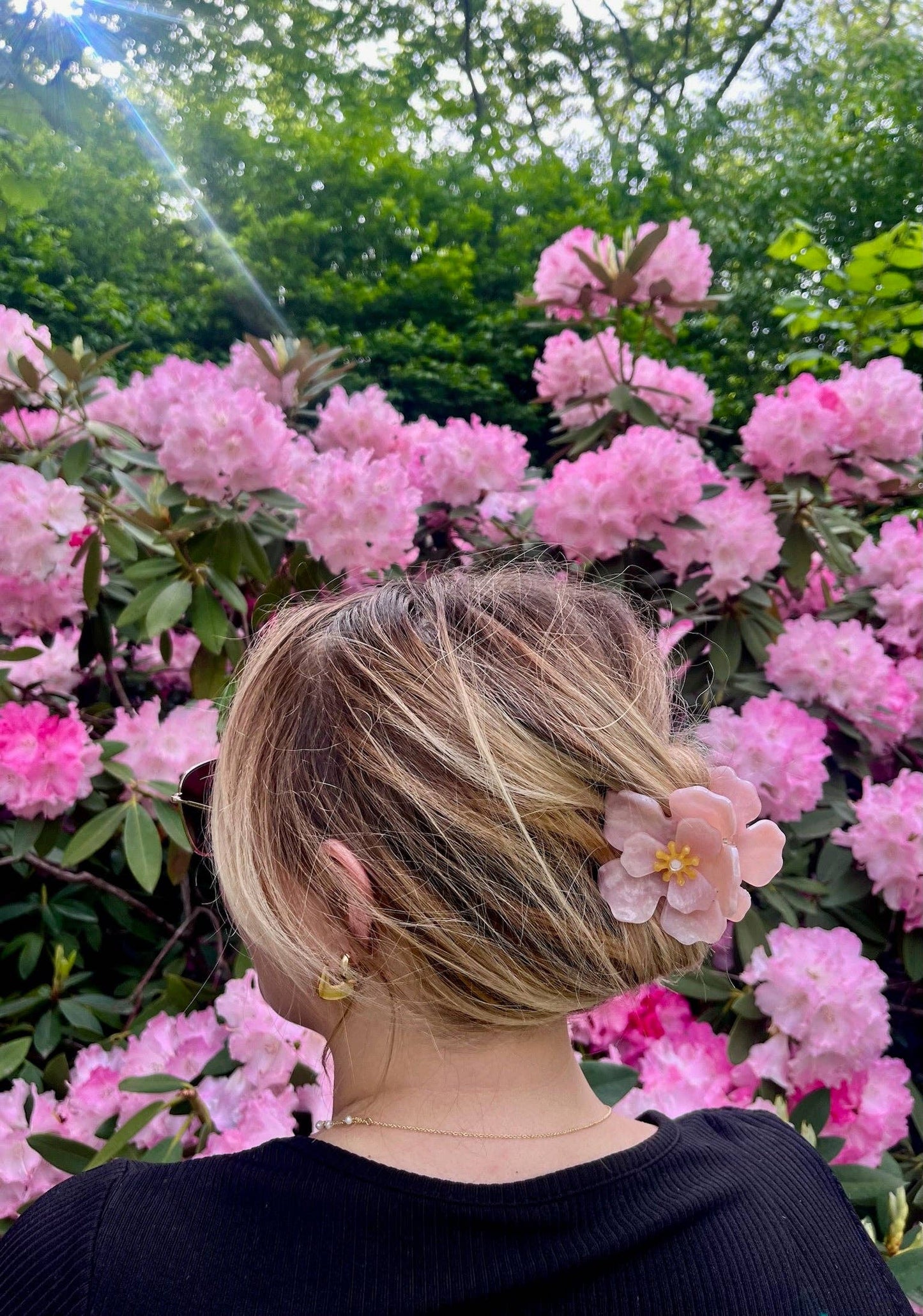 Handmade Origami Iceland Poppy Flower Claw Hair Clip