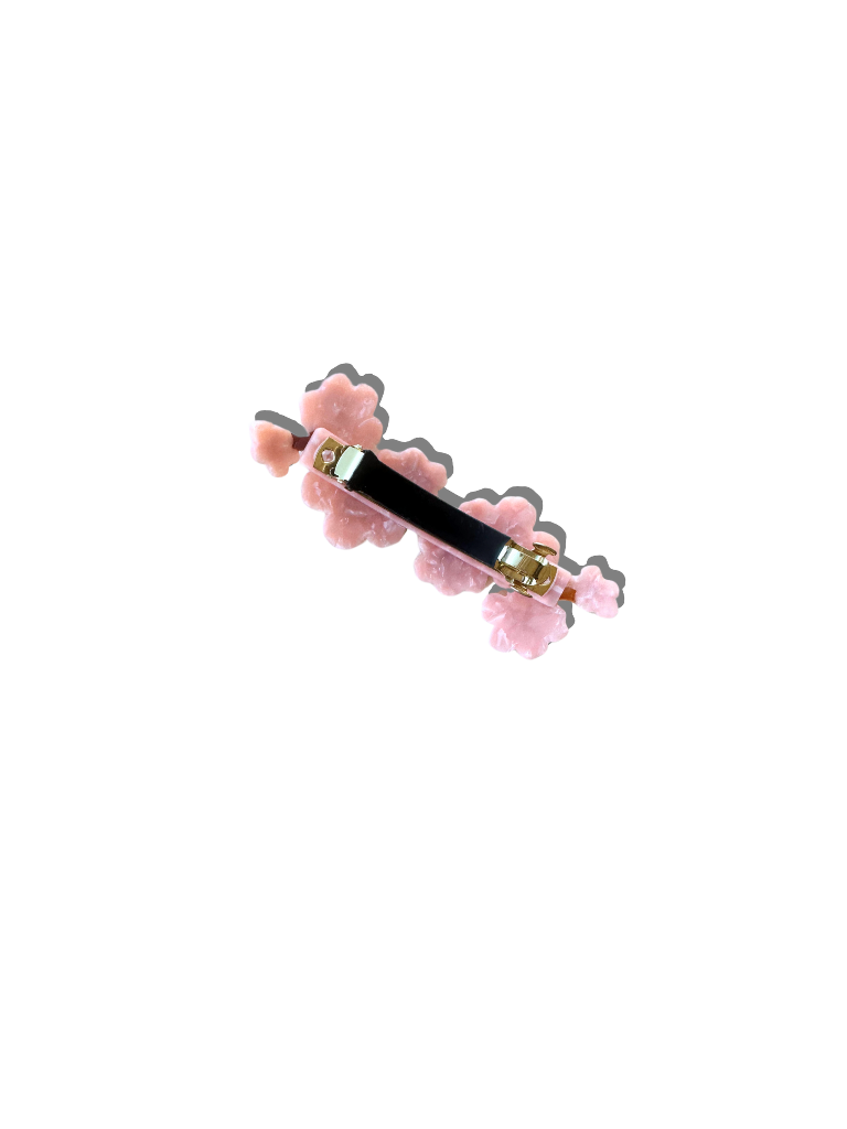Hand-painted Cherry Blossom French Barrette Hair Clip | Eco-