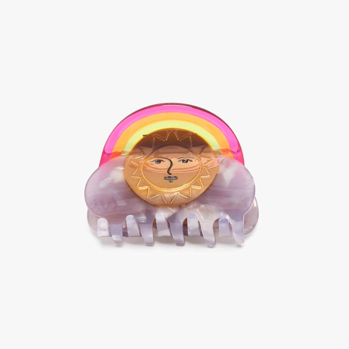 Ciel Sun and Rainbow Sky Acetate Hair Claw Clip Accessory
