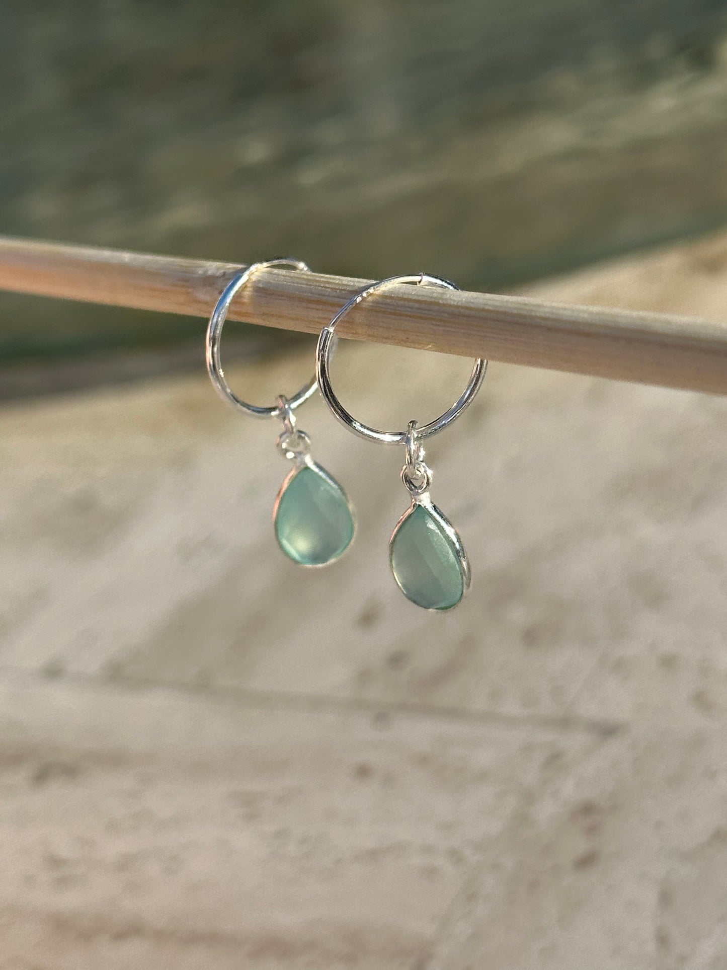 chalcedony teardrops