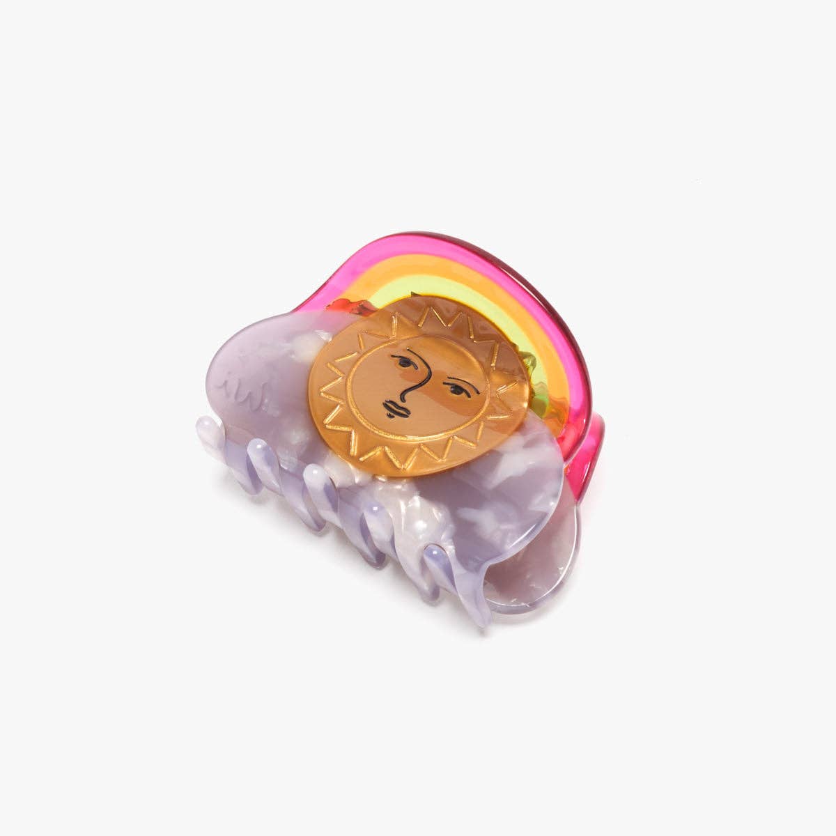 Ciel Sun and Rainbow Sky Acetate Hair Claw Clip Accessory
