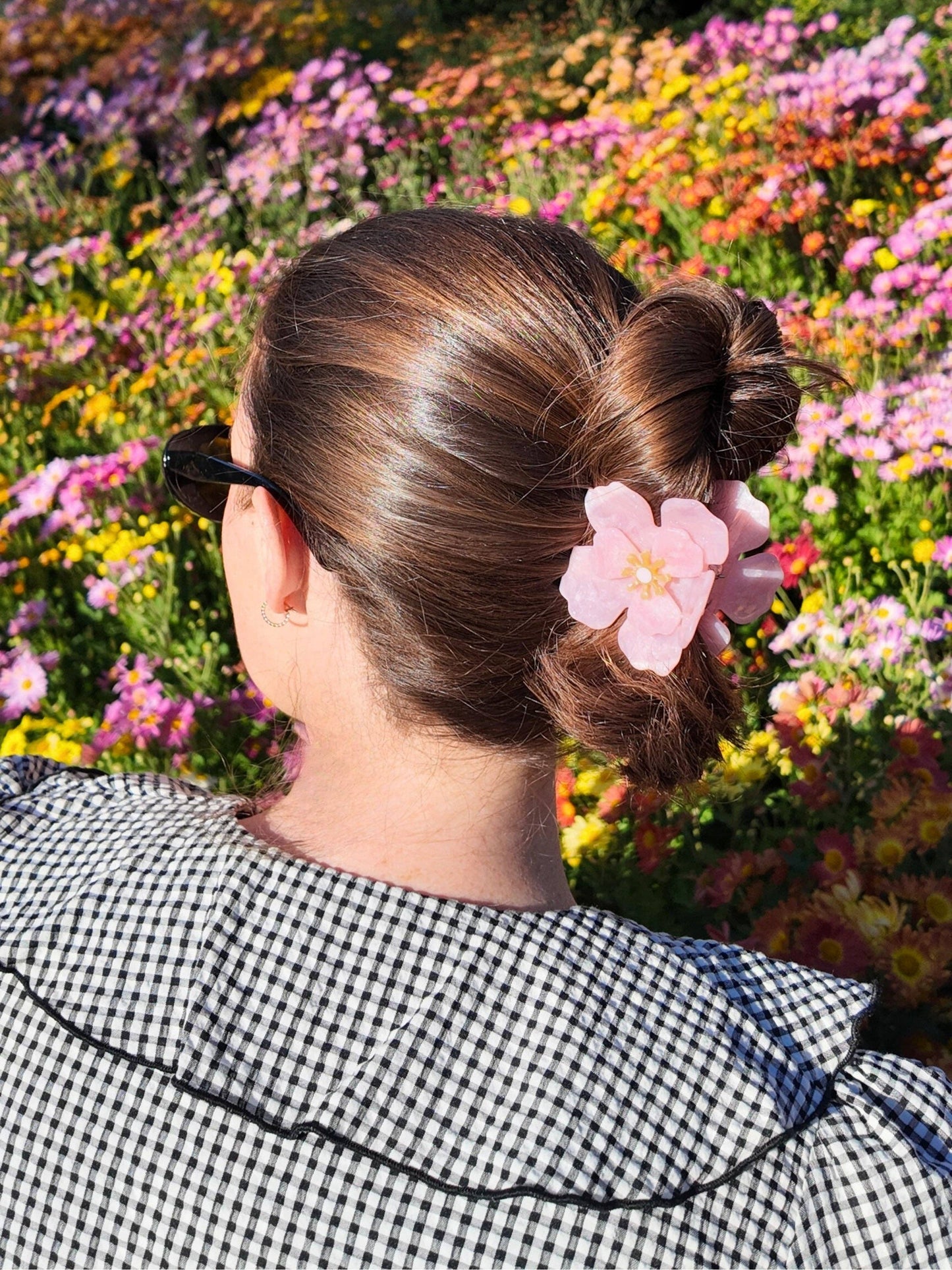 Handmade Origami Iceland Poppy Flower Claw Hair Clip